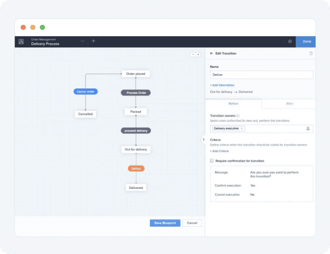 Automate processes visually