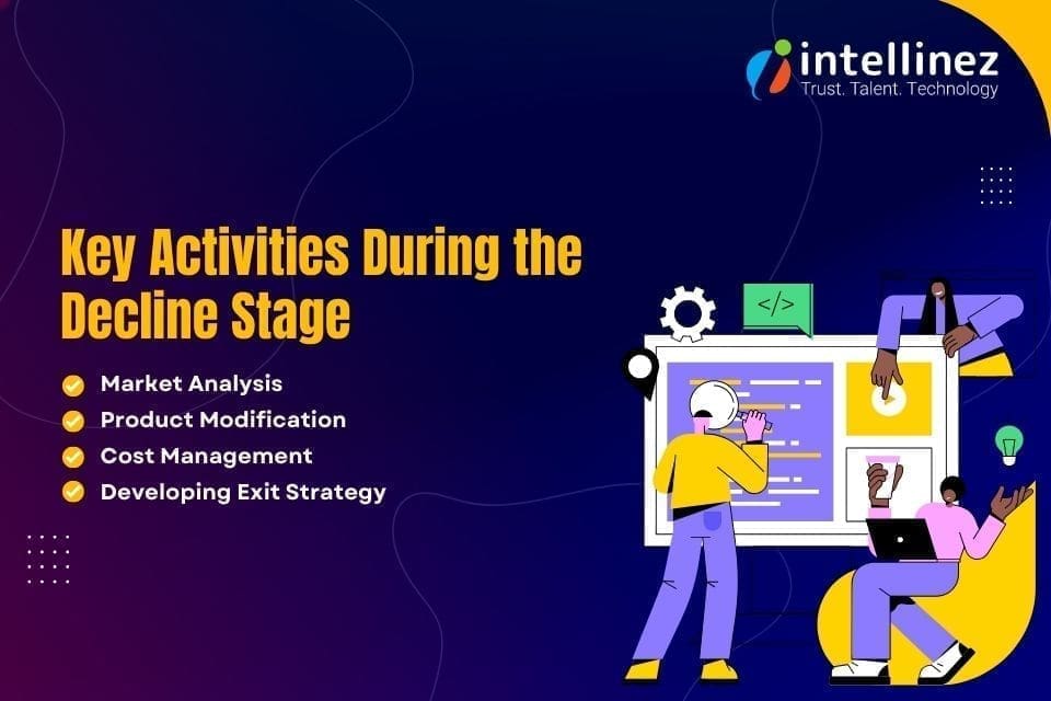 SaaS product life cycle management decline stage activities