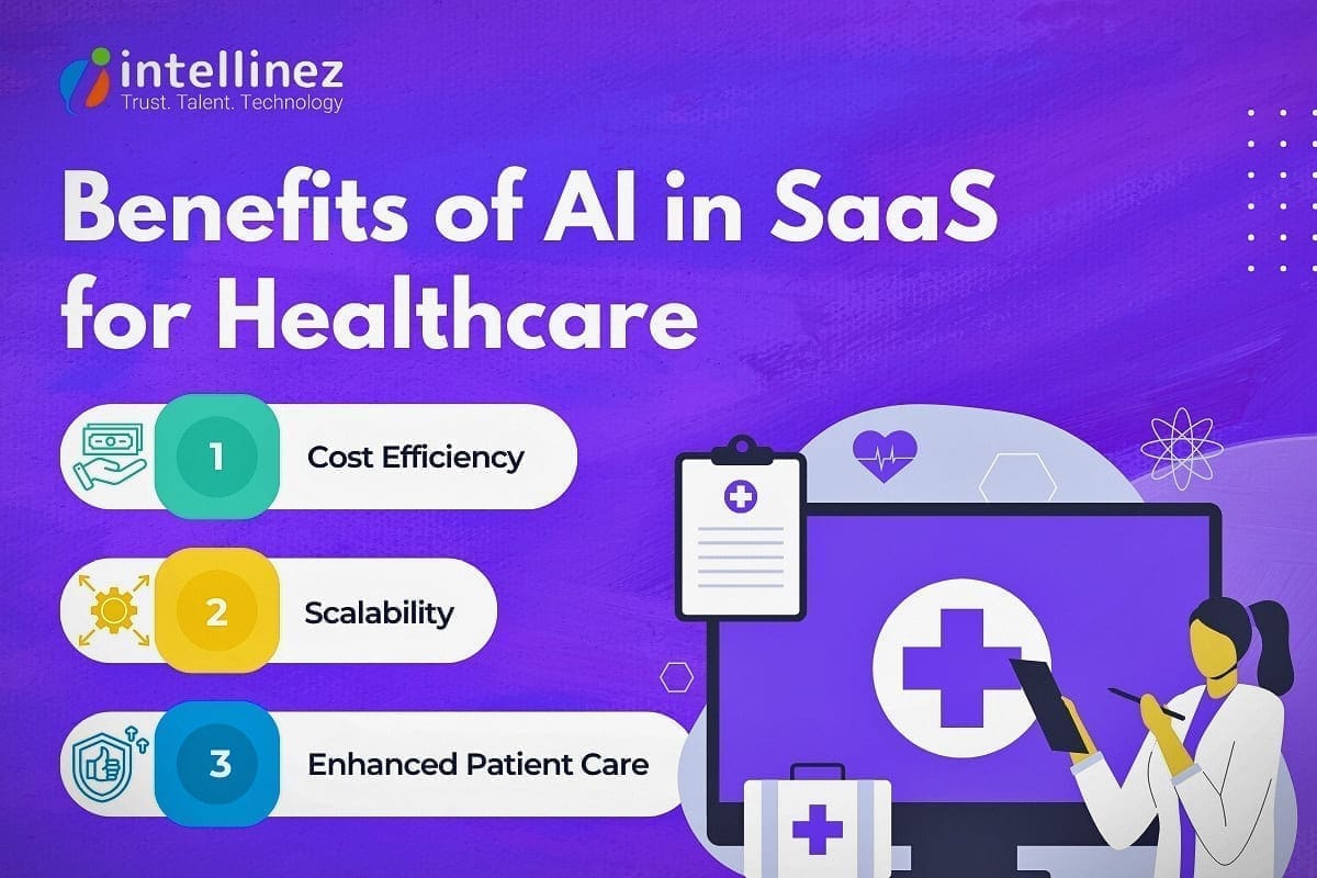 AI-Powered SaaS Trends in Healthcare: What's Next? 3 Benefits of AI in SaaS for Healthcare