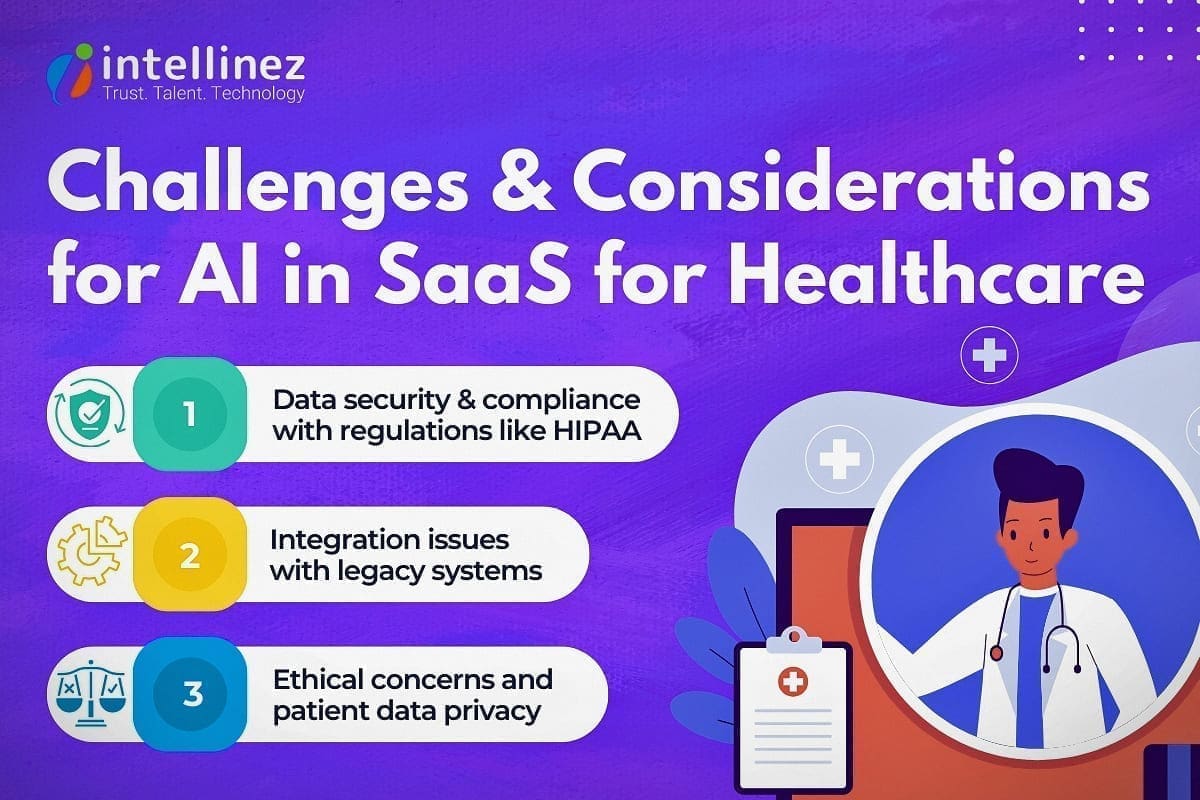 AI-Powered SaaS Trends in Healthcare: What's Next? 5 Challenges and Considerations for AI in SaaS for Healthcare