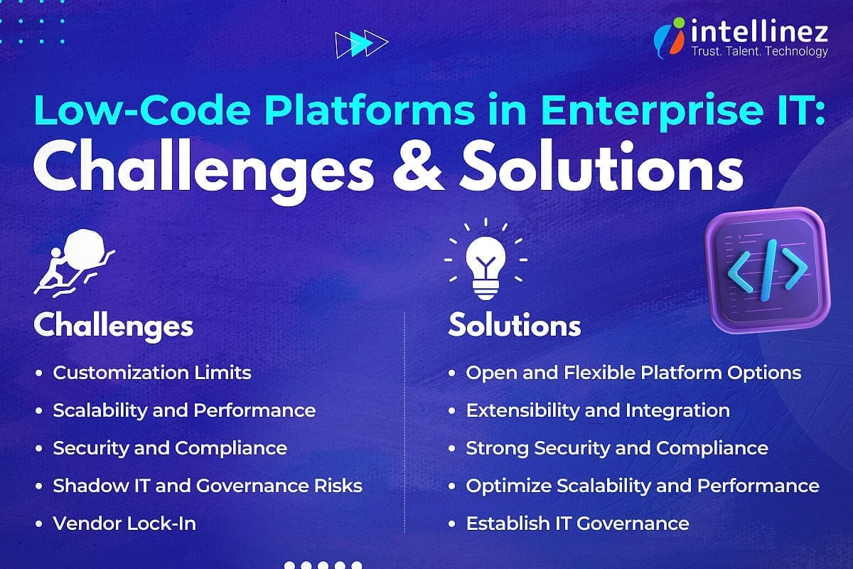 Challenges and Solutions of Low-Code Platforms in IT